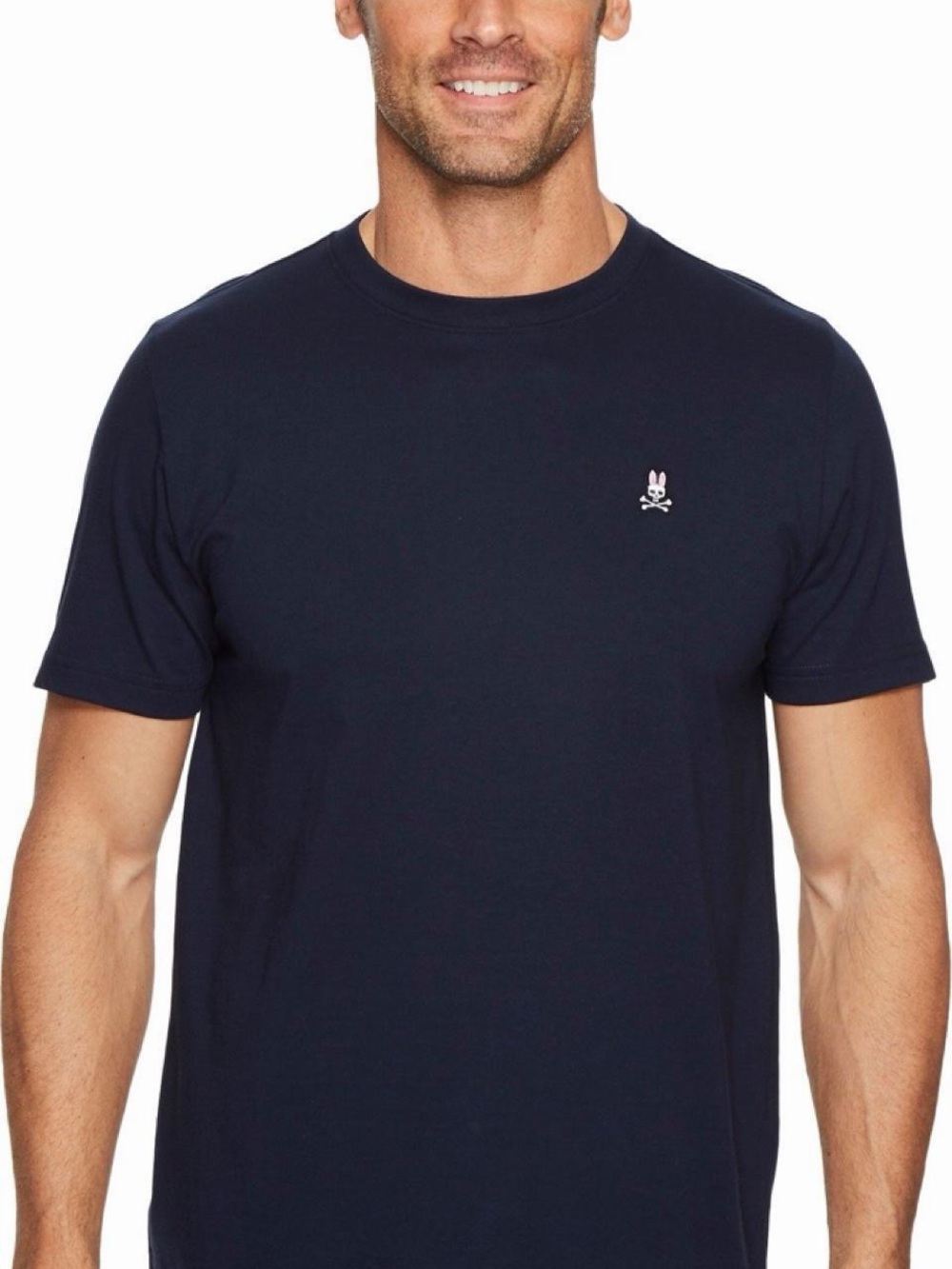 Psycho Bunny Navy Short-Sleeve Crewneck Tee with Embroidered Logo